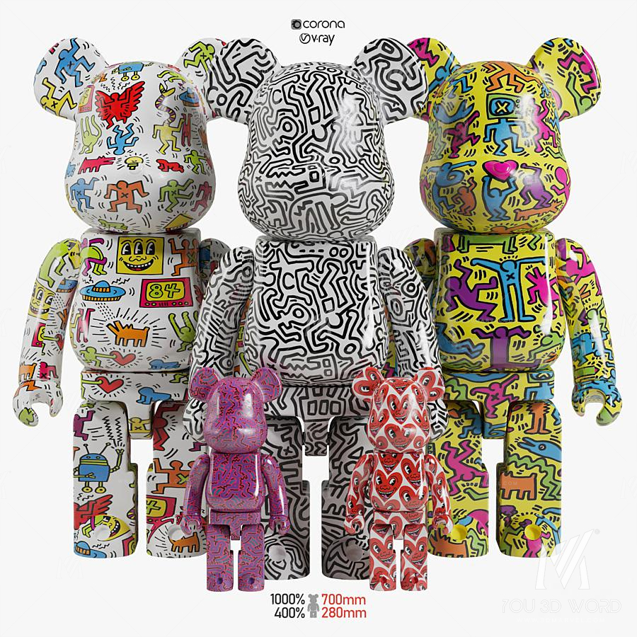 Bearbrick Keith Haring